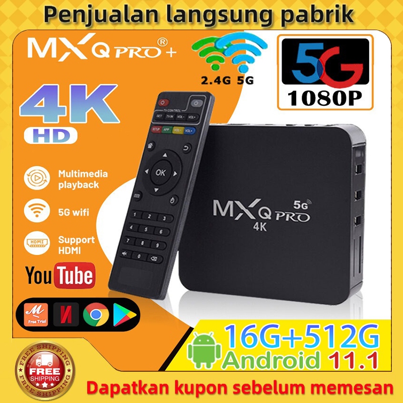 Android TV BOX MXQ PRO 4K RAM 16GB+ROM 256G/ RAM 16GB+ROM 512G - TV Box AndroidSYS