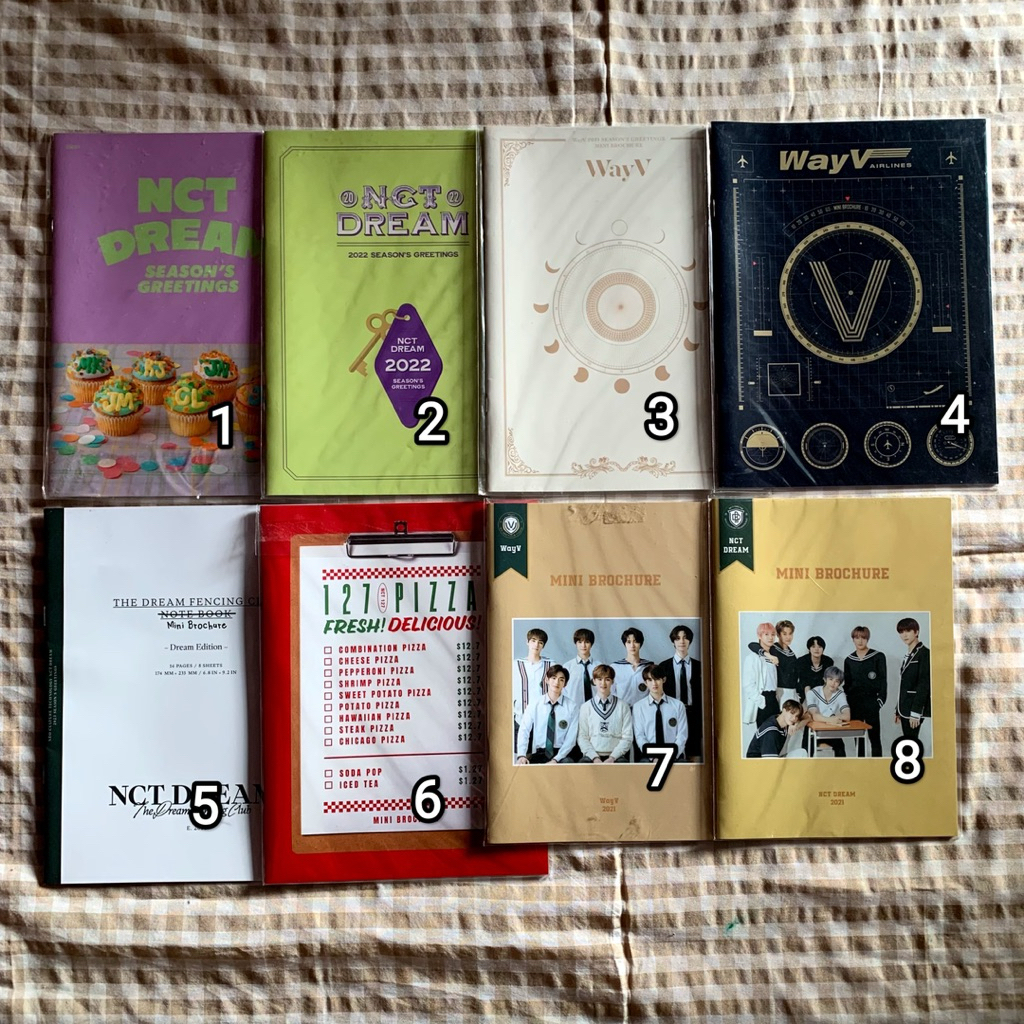 mini brochure nct u 127 dream wayv wish season greeting back to school 2019 2020 2021 2022 album fot