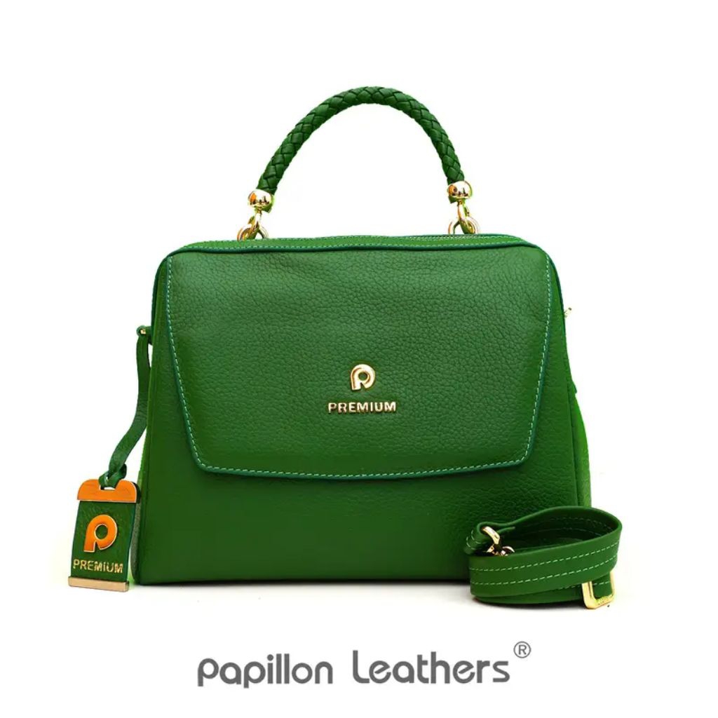 TAS - PAPILLON LEATHER PREMIUM - HIJAU