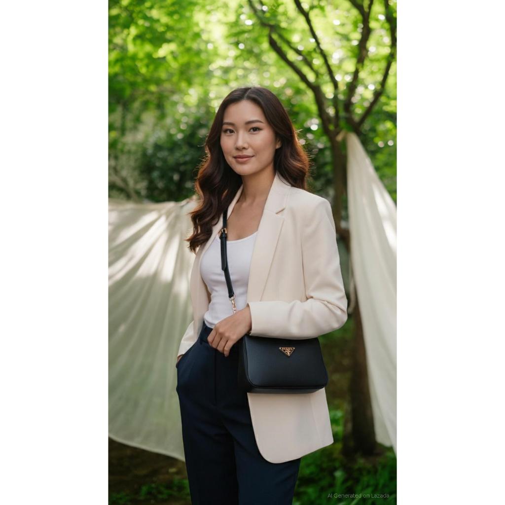 HENOY Perada Tas Top Handle & Selempang Wanita Rantai Premium