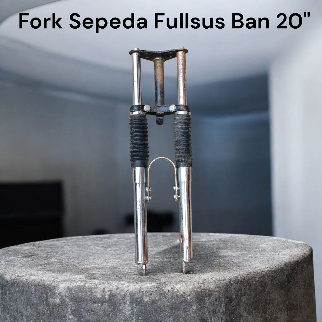 FORK SEPEDA BAN 20" BMX FULLSUS SUSPENSI TRIPLE LAJAK MTB BAN 20 NOS SIMPANAN TOKO HIDUP MANTUL NORM