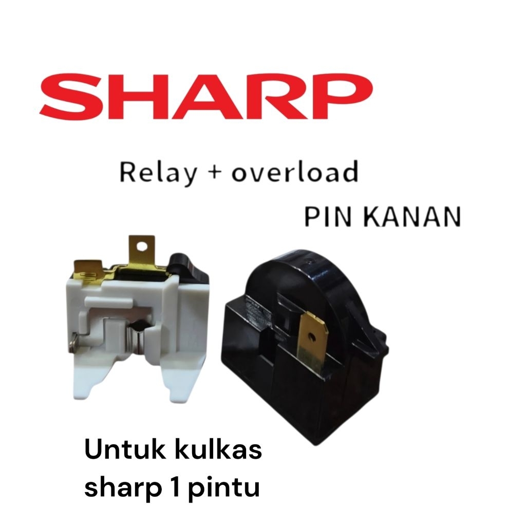 Relay Ptc Overload Kulkas Sharp 1 pintu