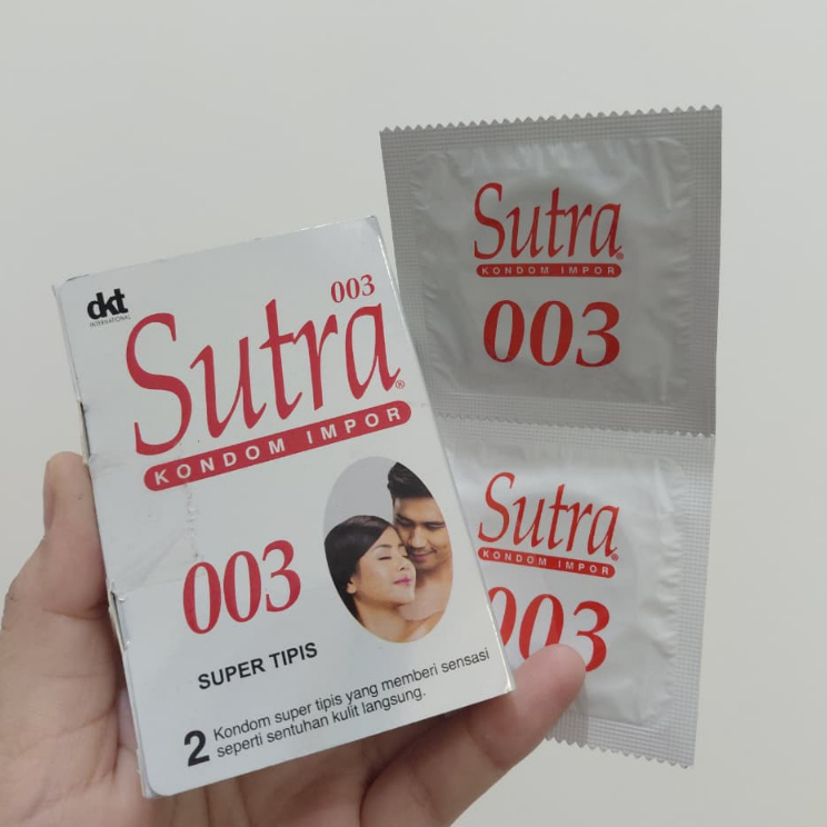 SUTRA KONDOM IMPOR 003 SUPER TIPIS, SENSASI ALAMI, EKSTRA LUBRIKASI DAN TAHAN LAMA