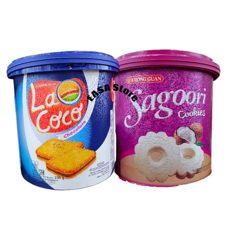 Sagoori Cookies La Coco Chocolate Biskuit Khong Guan Roti Lebaran Kue Kering
