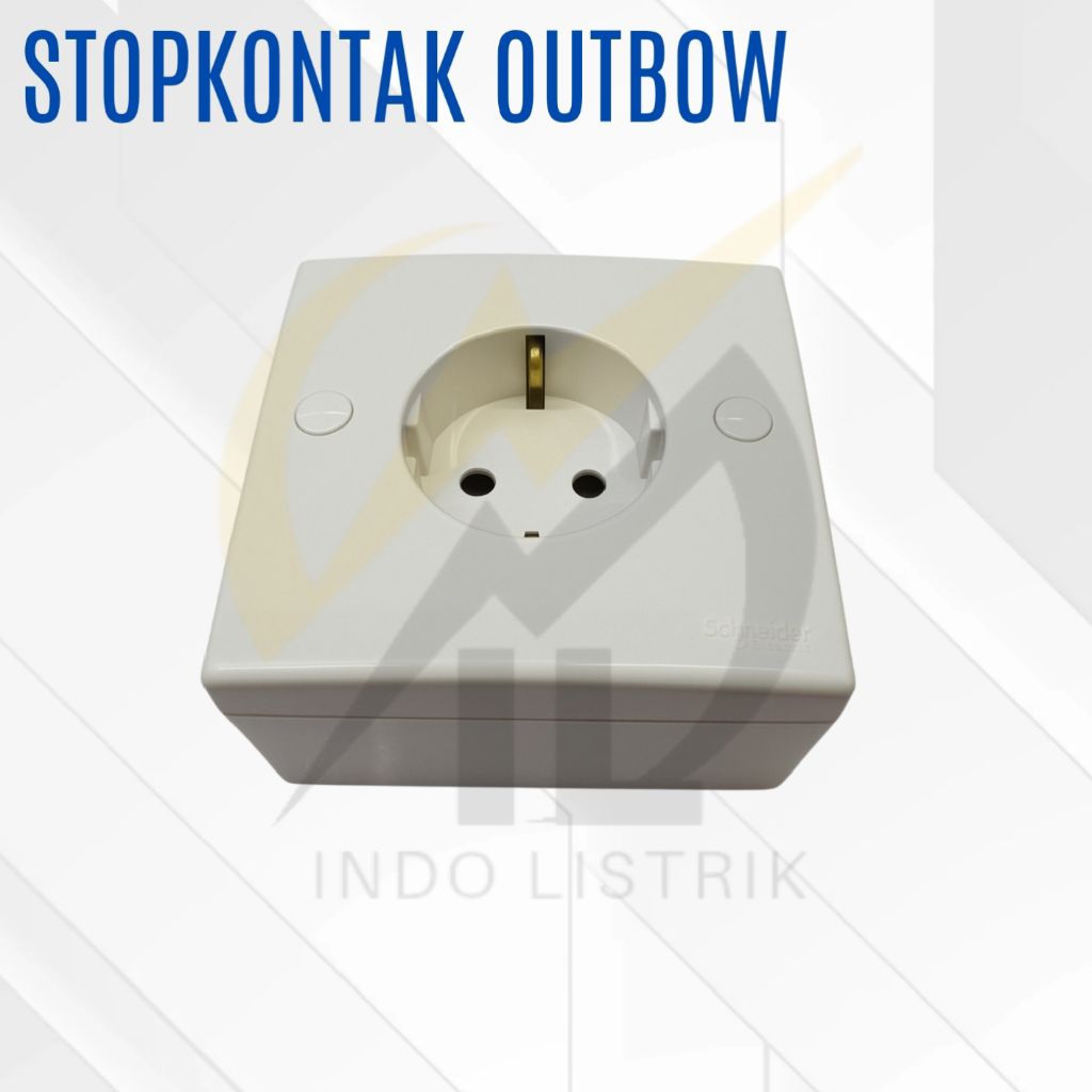 Stopkontak Schneider/Clipsal Outbow 1 lubang / Stopkontak Schneider/Clipsal Outbow 1 Gang