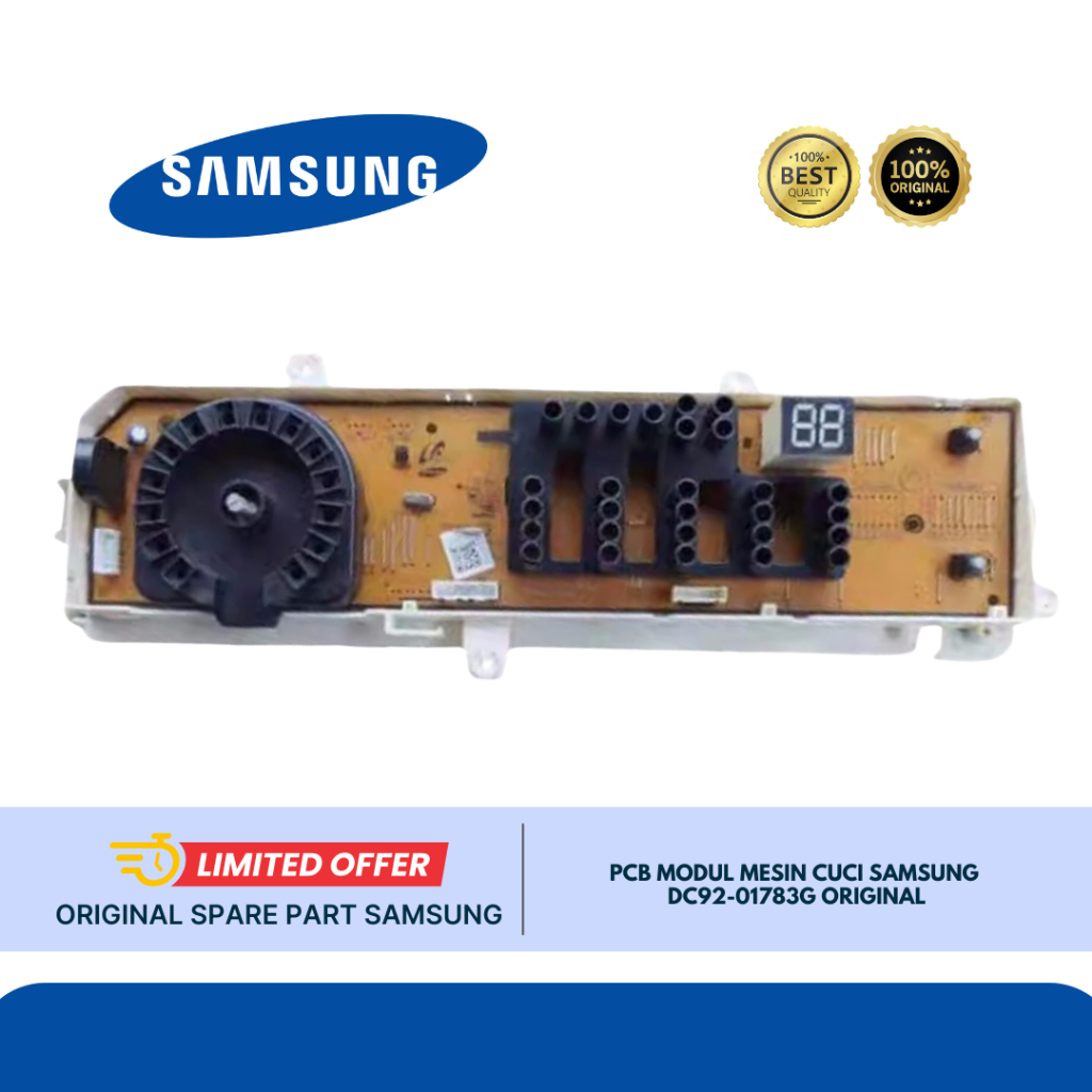 PCB MODUL MESIN CUCI SAMSUNG FRONT WW70J3283KW DC92-01783G ORIGINAL
