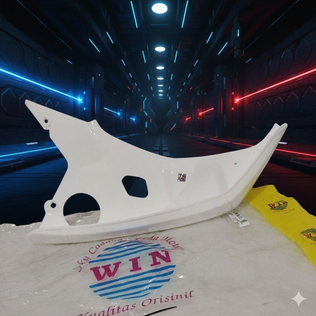 Legshield Leksil Luar Kanan Putih Honda Grand WIN - ADAstoknya