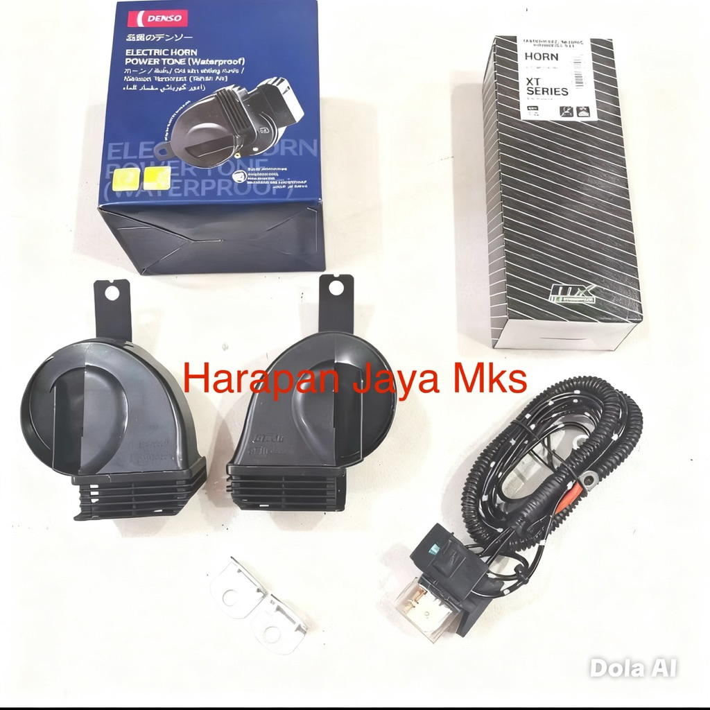 [1SET][WATERPROOF+RELAY] KLAKSON KEONG ORIGINAL DENSO WATERPROOF + KABEL RELAY SET MX ORIGINAL 12VOL