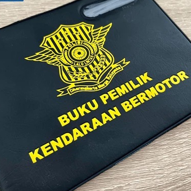 SAMPUL BPKB MOTOR & MOBIL, COVER BPKB BAHAN TEBAL, LOGO FOIL EMBOSS GOLD TIMBUL