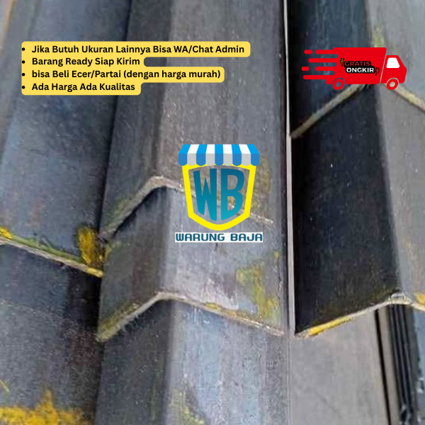 Besi Siku 70 x 70 x panjang 6 Meter GRADE - warungbaja - besi L - siku 7x7