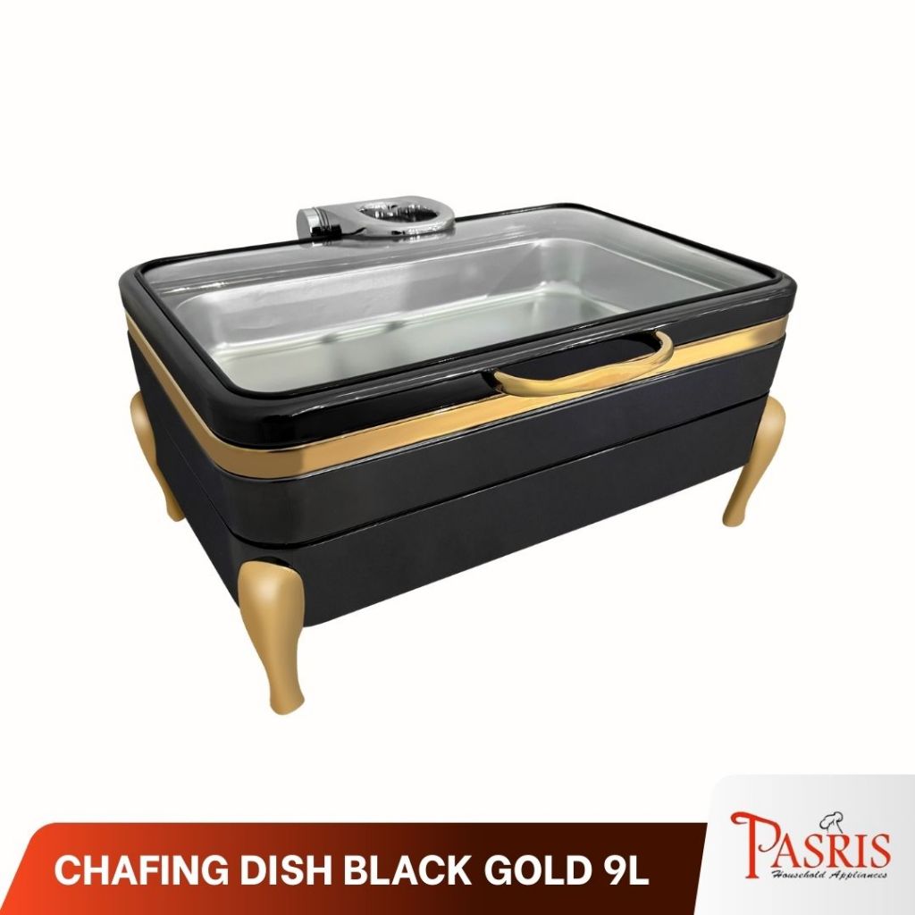 Ellane fullsize induction 9 liter black gold chafing dish
