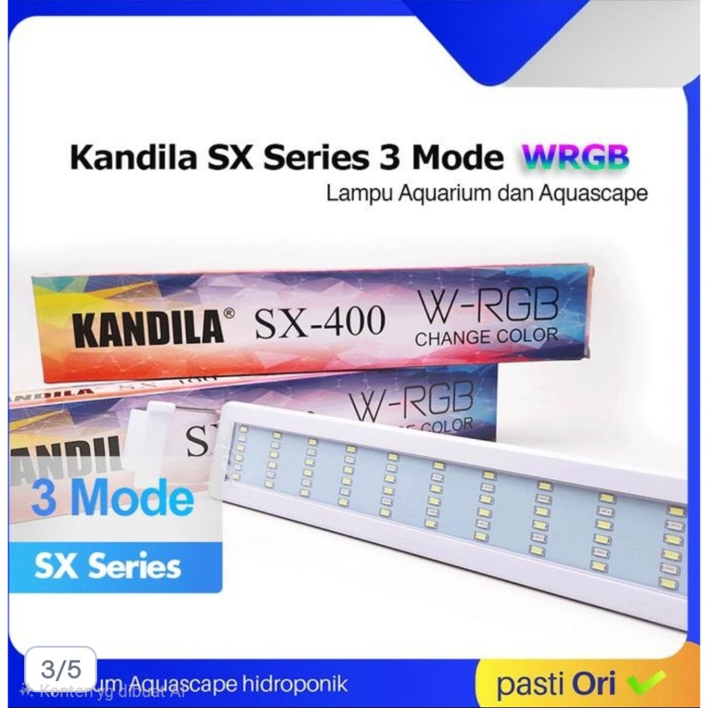Lampu KANDILA SX Series WRGB 3 Mode Warna Lampu Aquarium Gantung KANDILA SX 200 300 400 500 600 800 