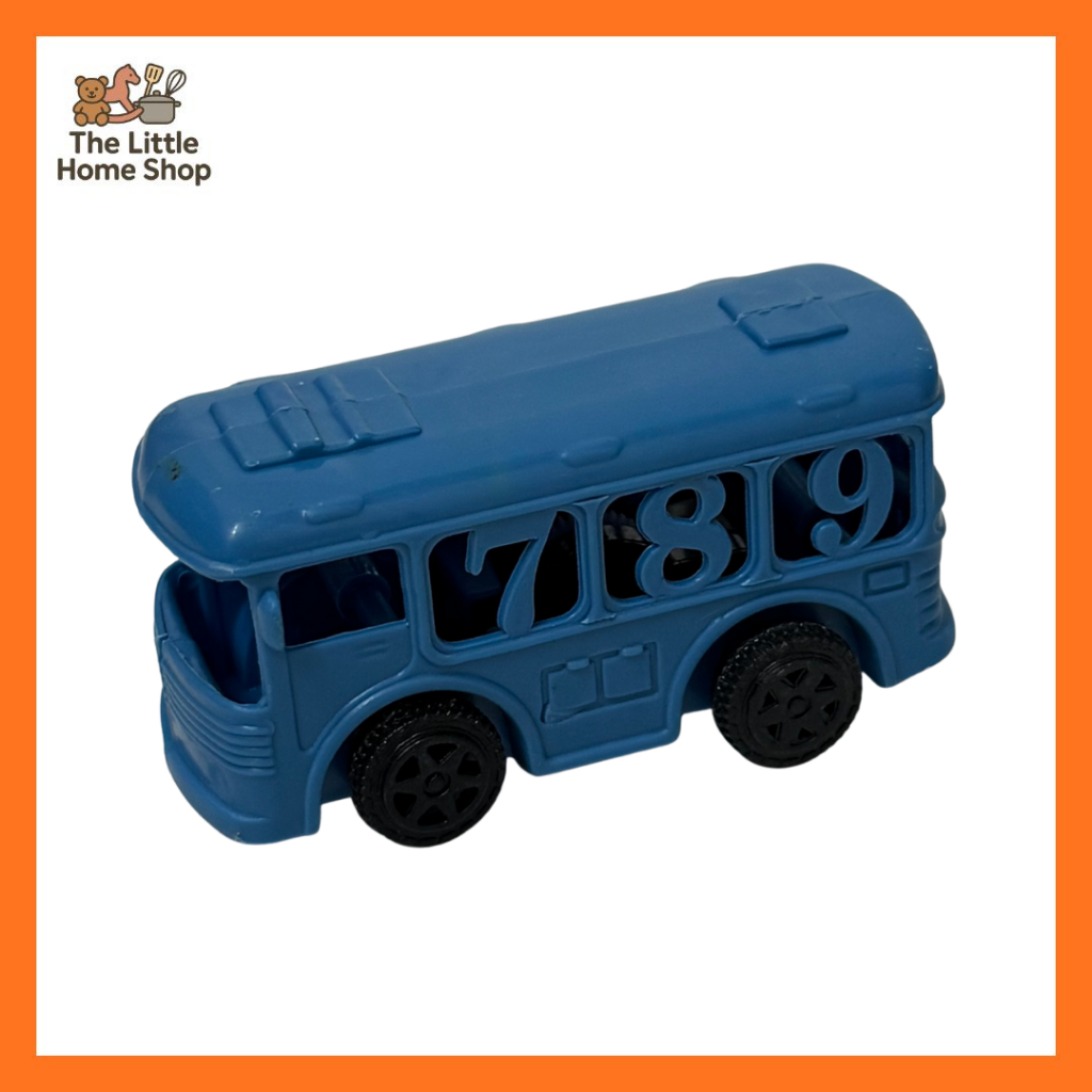 Mainan Bus Anak Pullback Racing Bus Colorful Bahan Plastik