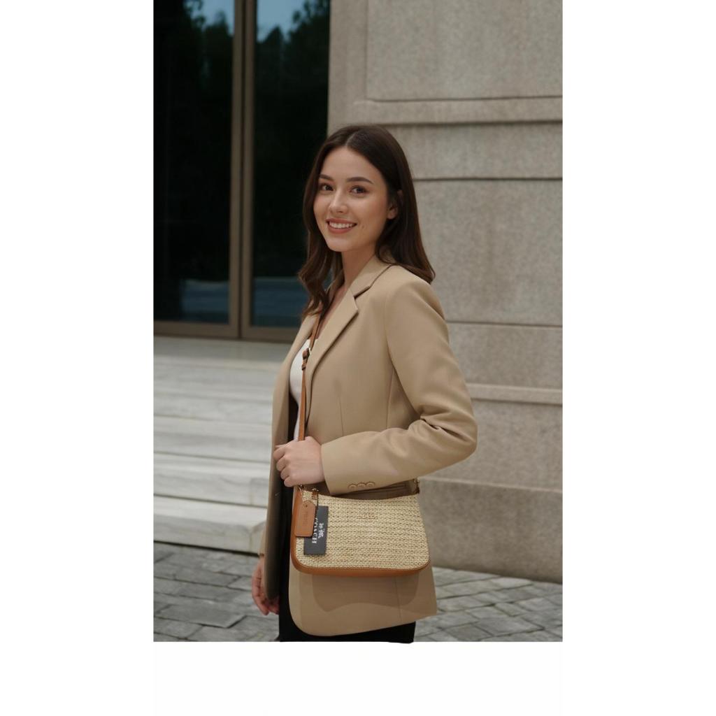 HENOY Coc Tas Top Handle & Selempang Wanita Rantai Renda Premium