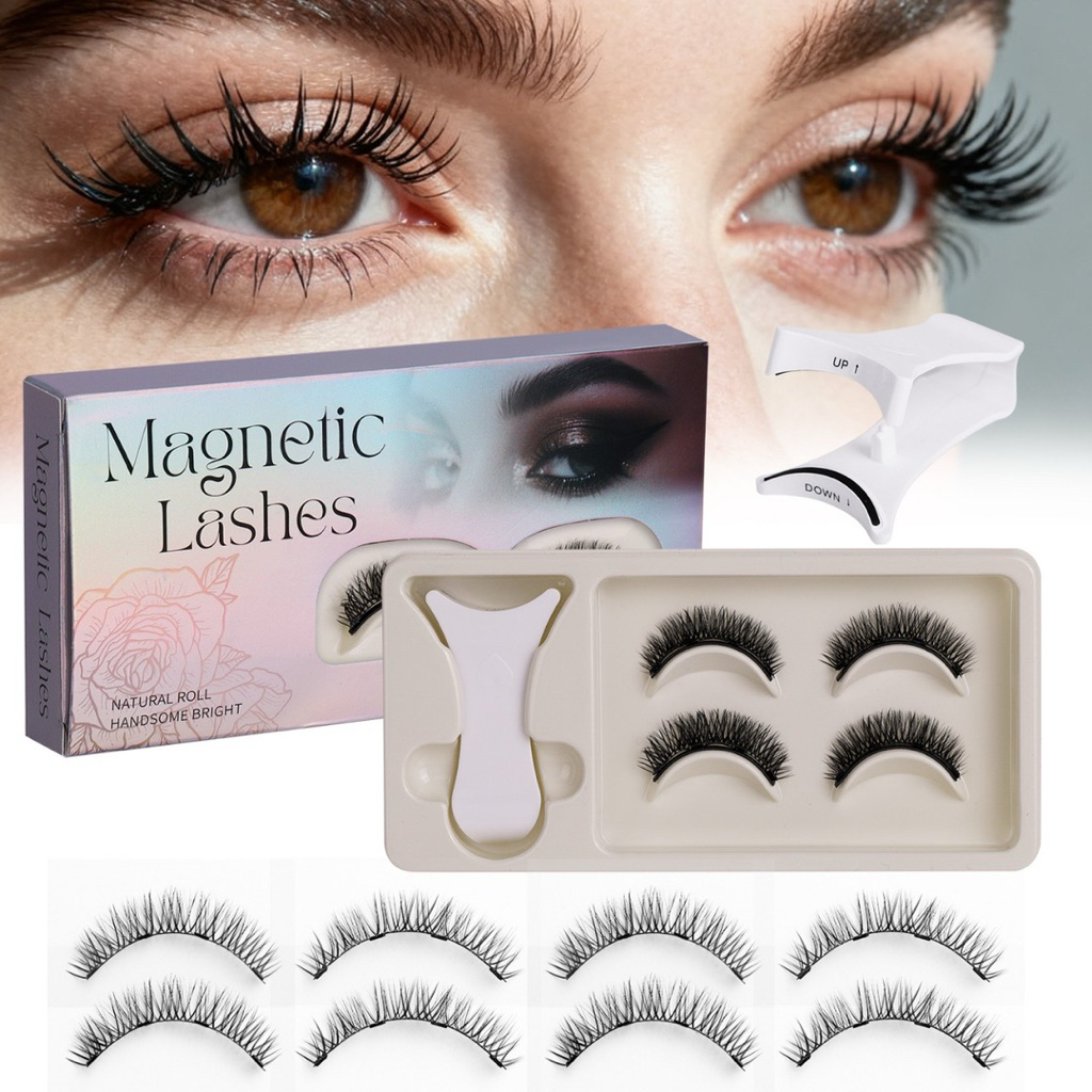 Magnetic Lashes - Eyelash Tanpa Lem - Magnetic Eyelash - Bulu Mata Magnet Tanpa Lem - Magnetic Lashe