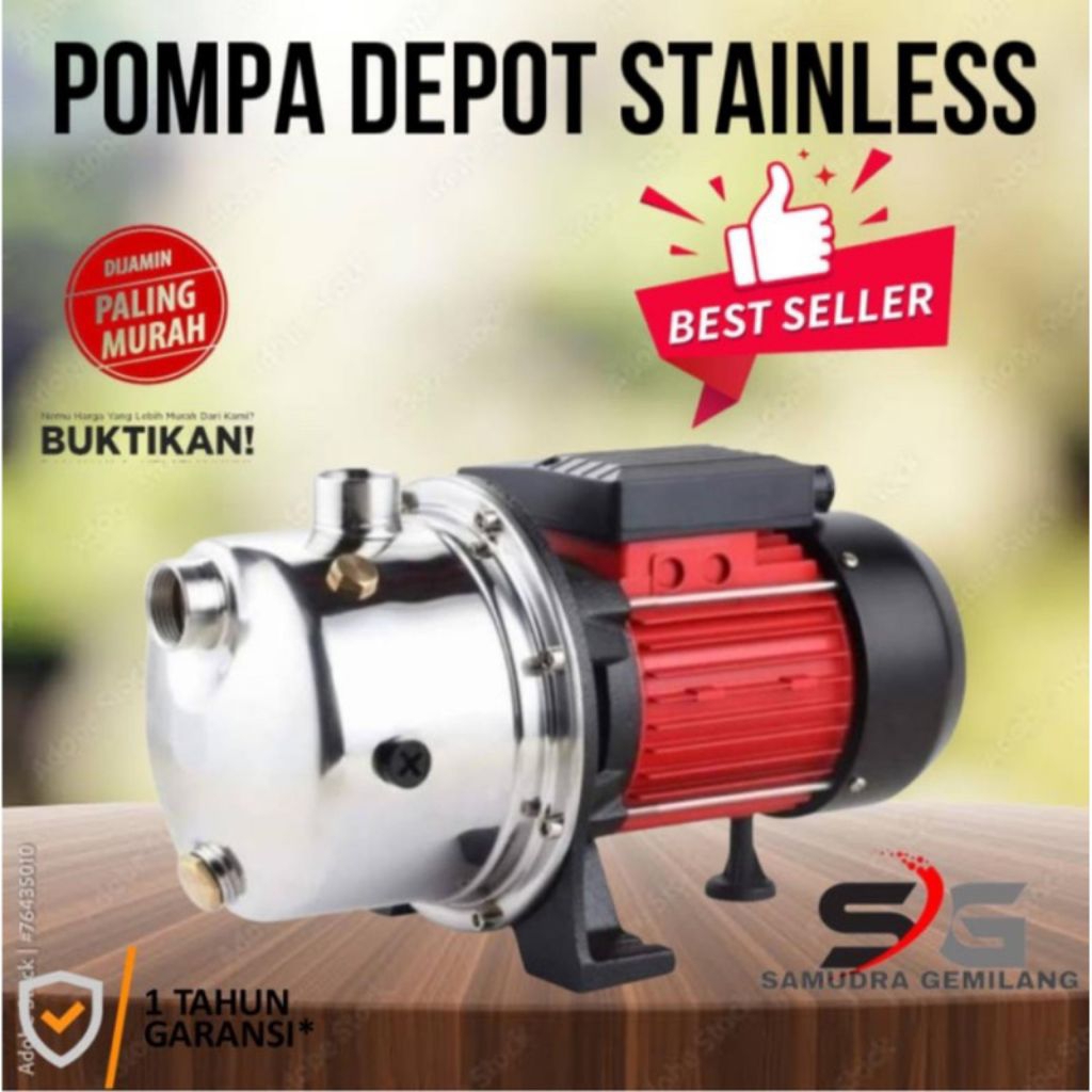 Pompa booster / depot air dorong stainless SJ 60 stainless stell