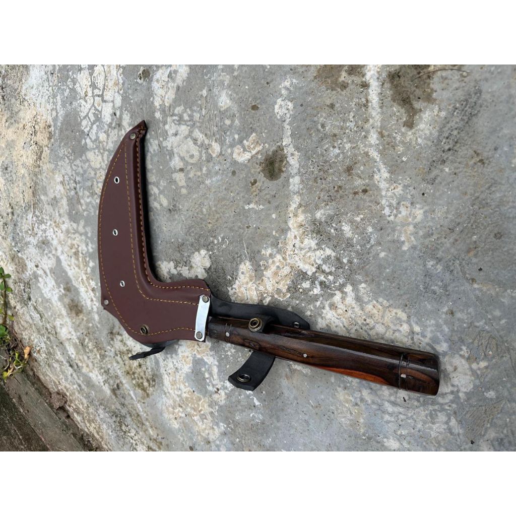 Arit Rumput Baja Asli | Gagang Kayu Sonokeling