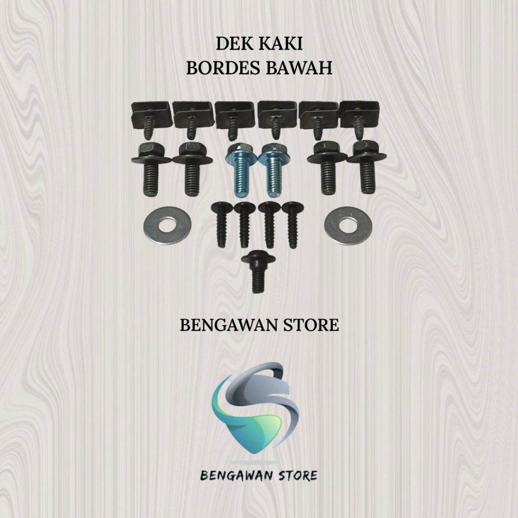 Baut Fullset Cover Bodi Body Dek Kaki Bordes Bawah Honda Vario 110 FI ESP CBS