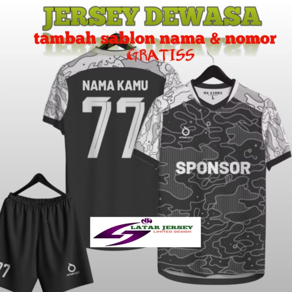 FREE SABLON NAMA+NOMOR STELAN BAJU Bola Futsal VOLI PRIA Wanita TERBARU  2025