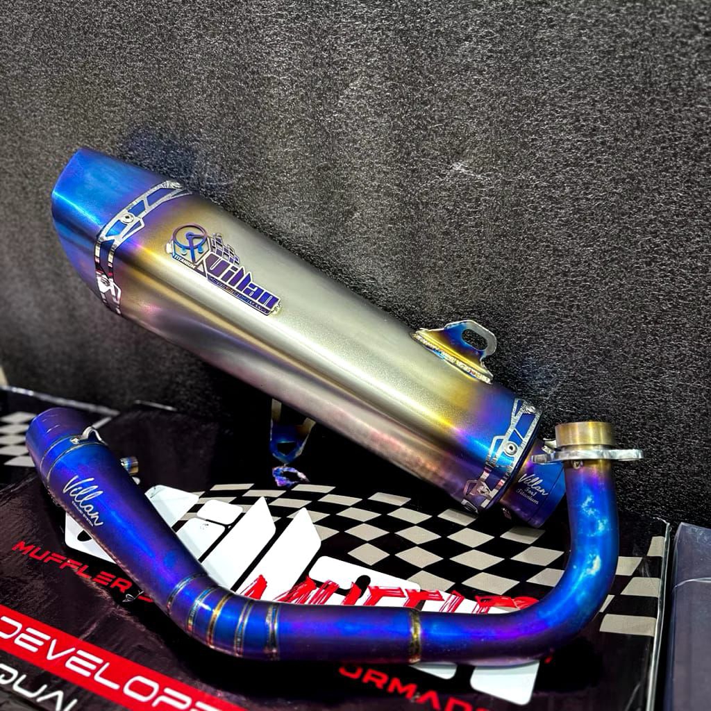 KNALPOT VILLAN TYPE FOR1 FULL SYSTEM XMAX & FORZA