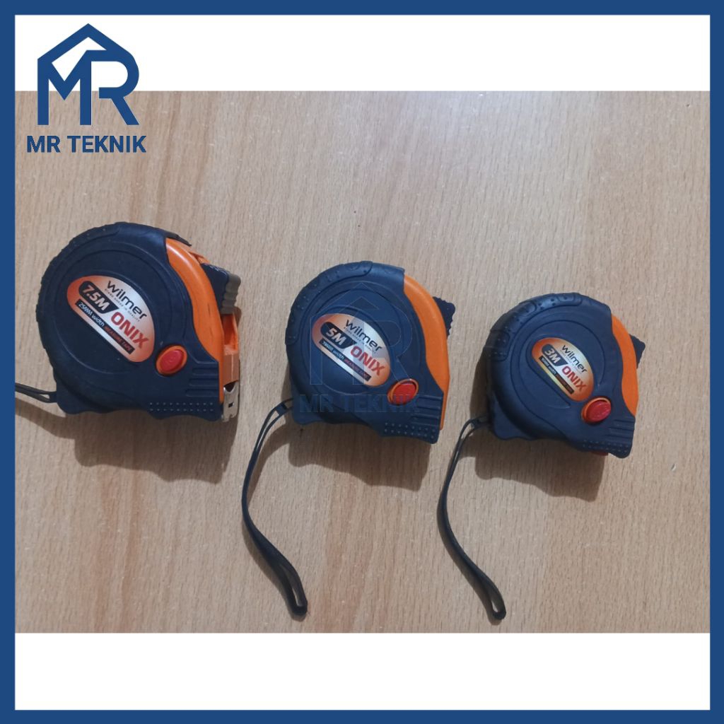 Meteran Karet/Roll Meter (3M 5M 7.5M) Self Lock Soft Rubber Alat Meteran