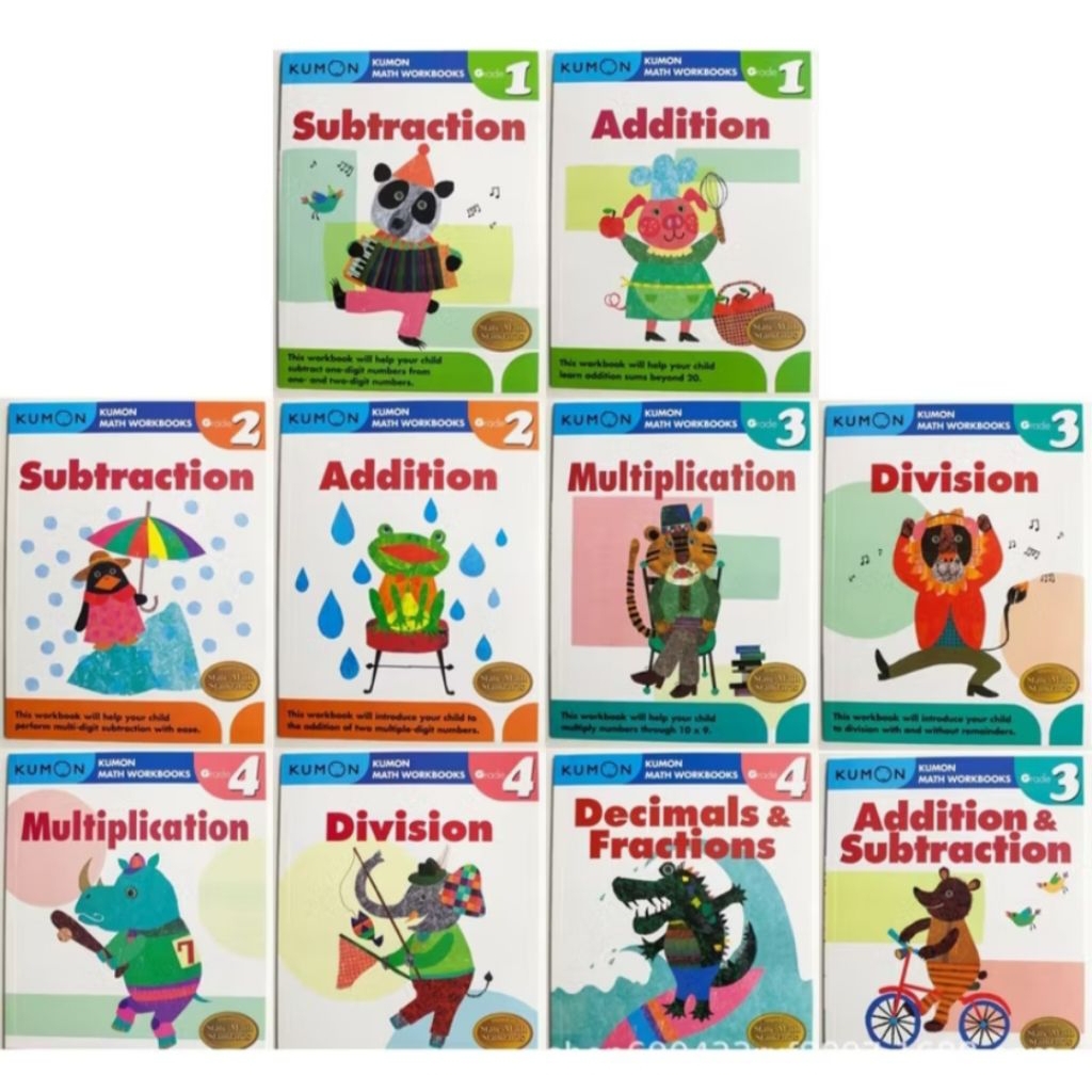 Buku kumon Math workbooks, buku kumon soal-soal matematika