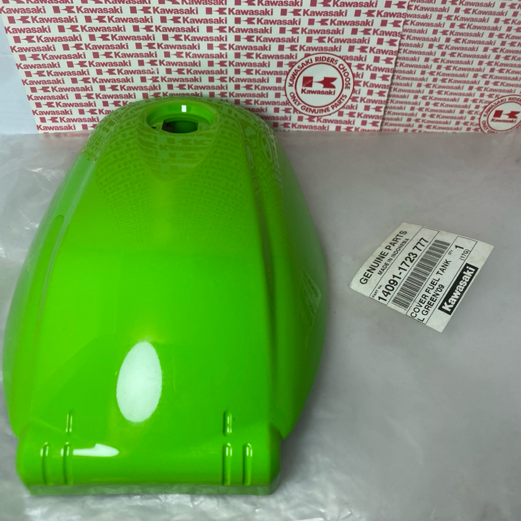 Cover tutup tangki kawasaki athlete hijau