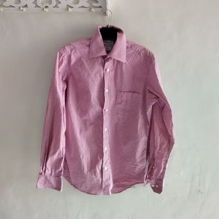 kemeja pria slim kotak SIZE M TM LEWIN