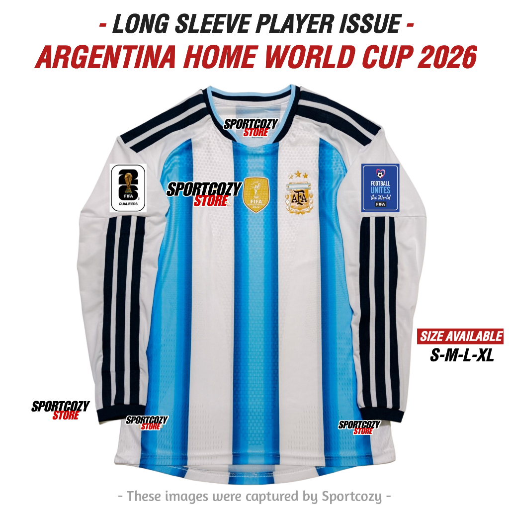 LONG SLEEVE PLAYER ISSUE | JERSEY ARG HOME WCUP 2026