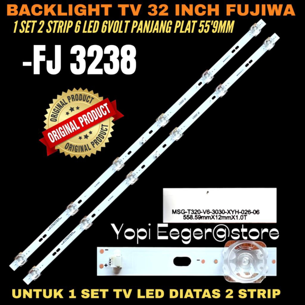 BACKLIGHT TV 32 INCH MERK FUJIWA FJ-3238 BACKLIGHT TV 33 INCH FUJIWA