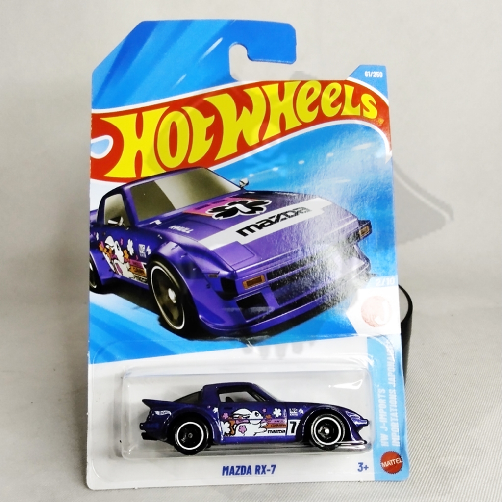 DIECAST HOTWHEELS REAL CAR MAZDA RX-7, HOTWHEELS JDM MAZDA RX-7