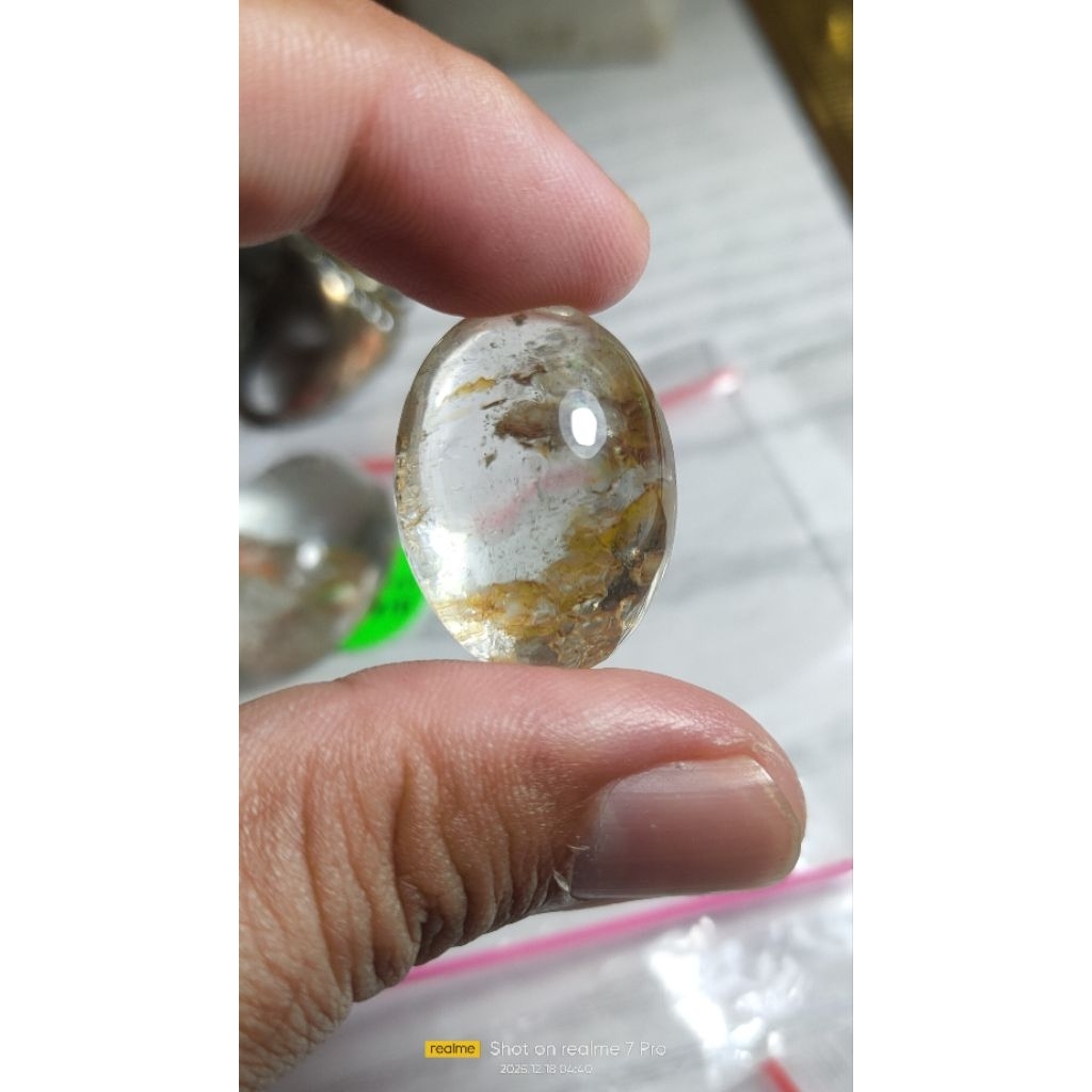 Natural batu kecubung karang kristal