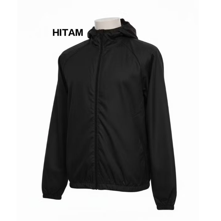 Jaket Anti UV Olahraga Jaket Olahraga Running Lari Fitnes Parasut Jaket Olahraga Parasut Pria Wanita