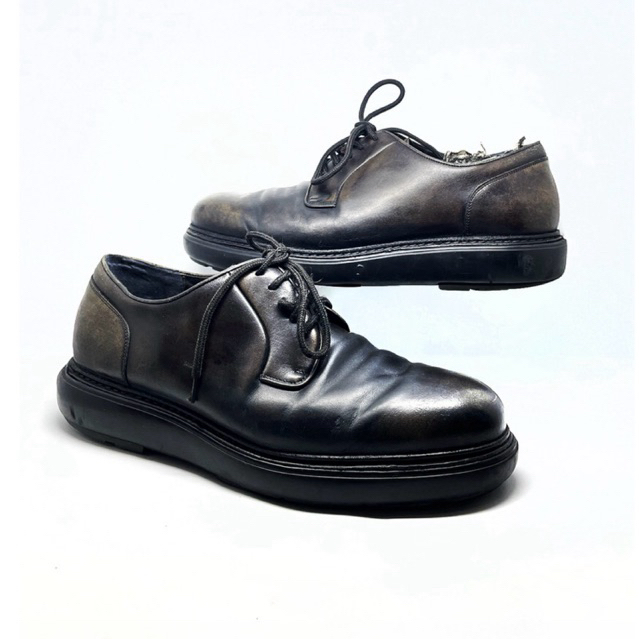 Ferragamo Oxford leather pria Sepatu Kasual formal
