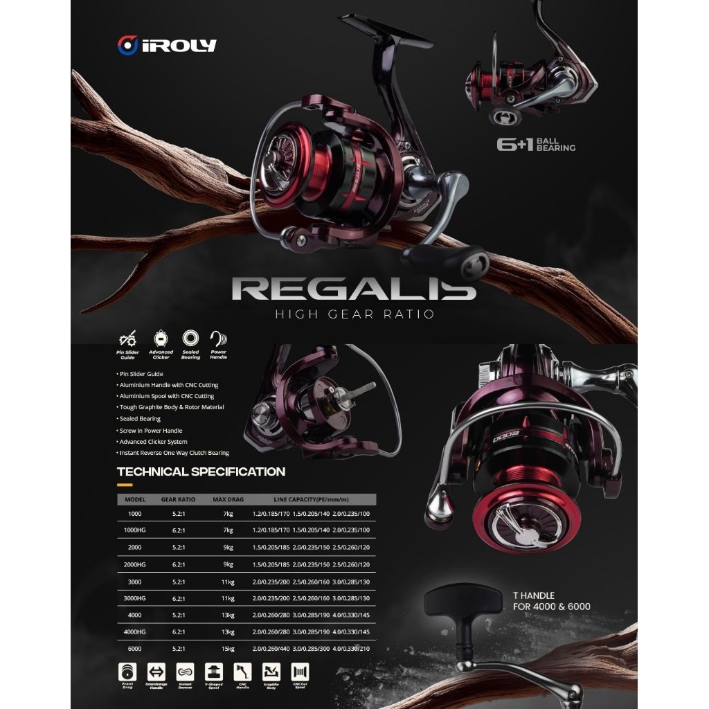 Reel Iroly Regalis / Reel SW Iroly 4000 6000
