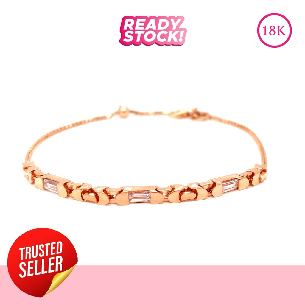 Hala Gold Gelang Serut Reflekta -18k