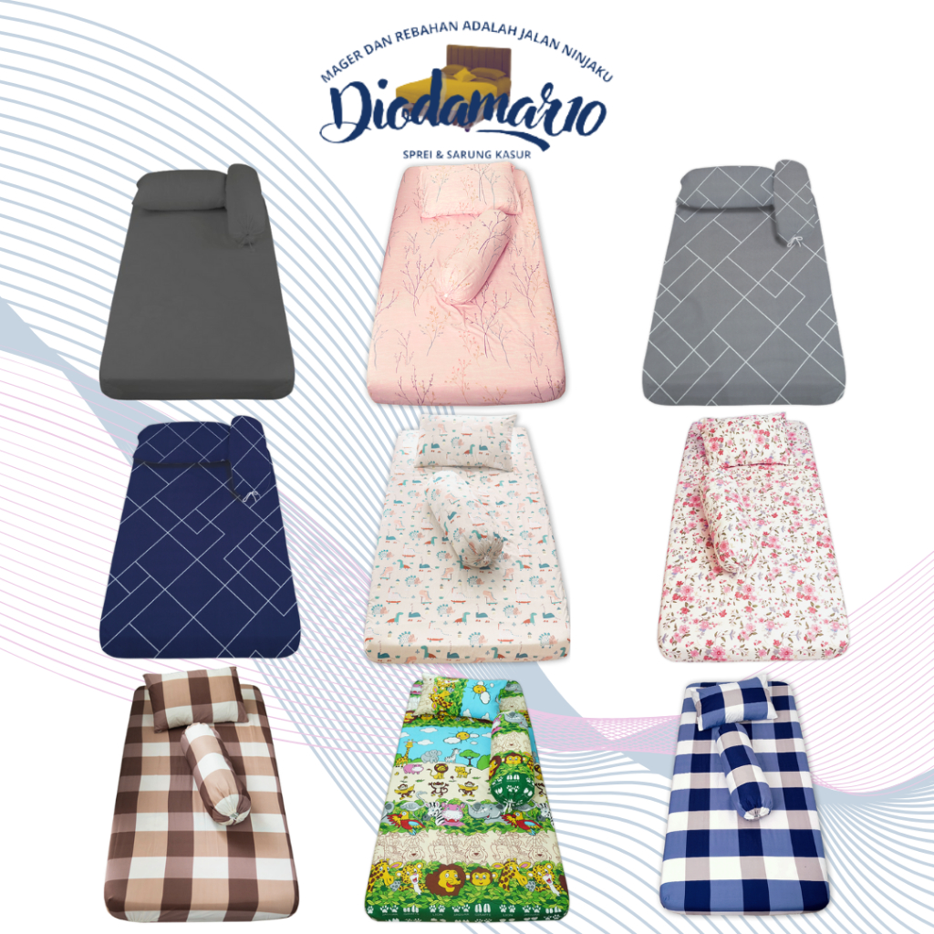 Seprei Sprei Kasur Busa Single Bed No 4 90x200