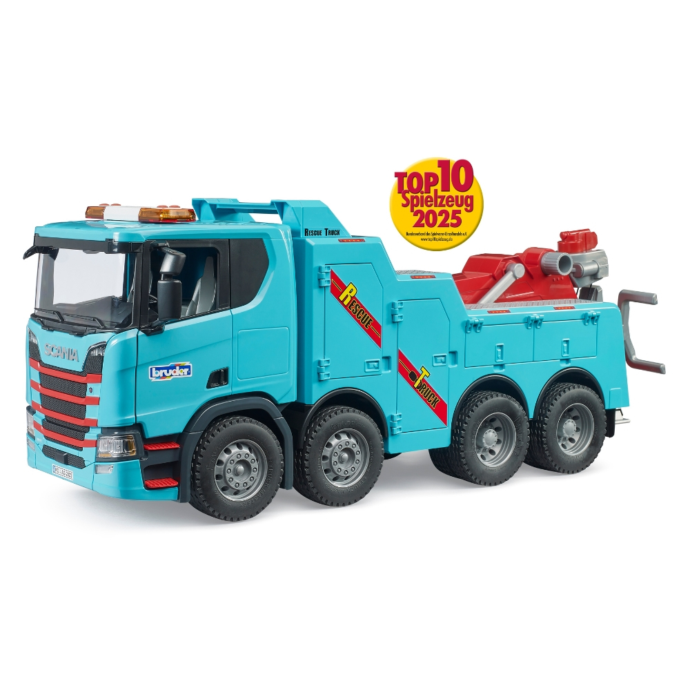 Bruder 3553 Scania Super 560R Recovery and Towing Truck with L+S Module - Truk Derek dengan Modul La