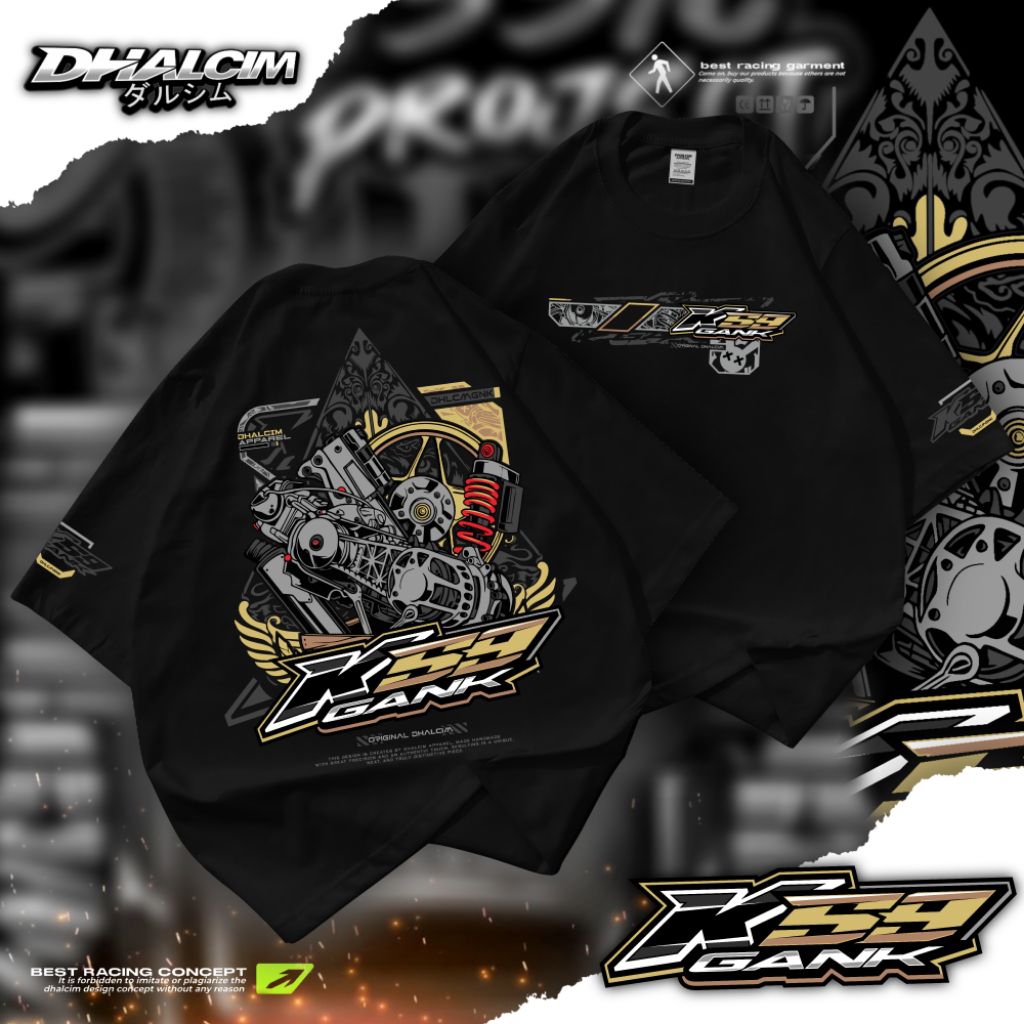 KAOS DISTRO K59 VARIO FUL DESAIN RACING ORIGINAL COTTON 24S | KAOS K59 VARIO RACING, KAOS KODE MOTOR