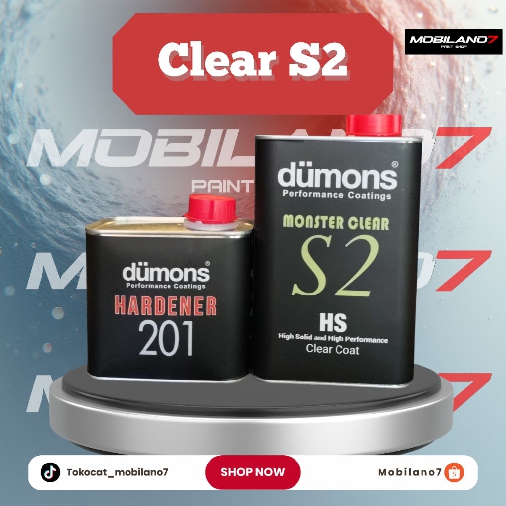 CLEAR HS DUMONS S2 - CLEAR DUMONS - CLEAR CAT MOTOR - CLEAR GLOSS HS -DUMONS