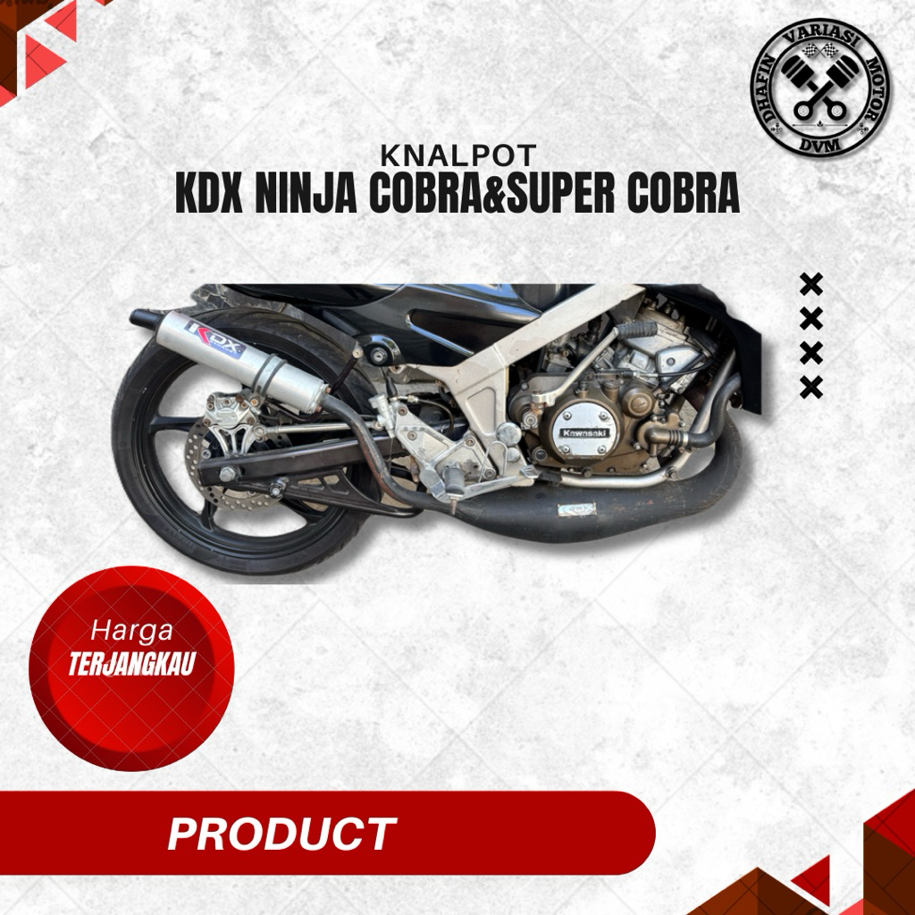 KNALPOT KDX NINJA R HARIAN SPECIAL EDITION ORIGINAL YOGYAKARTA SUPER COBRA & COBRA STANDART PORTING