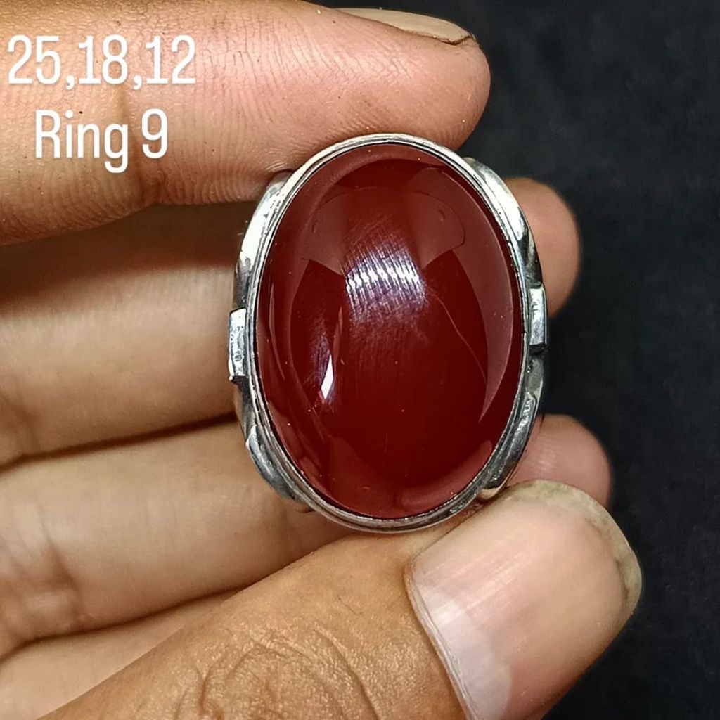 BATU AKIK YAMAN AKHMAR ANTIK (ASLI ALAM)