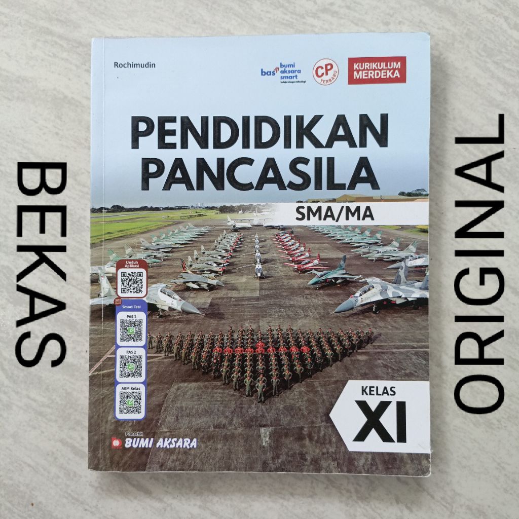 ( BUKU BEKAS ) ( ORIGINAL ) Pendidikan Pancasila Kelas 11 XI 2 II SMA MA Penerbit Bumi Aksara Kuriku