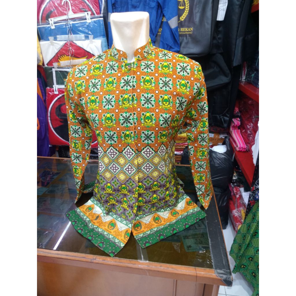 SERAGAM BATIK PARTAI GOLKAR LENGAN PANJANG KHUSUS CEWEK