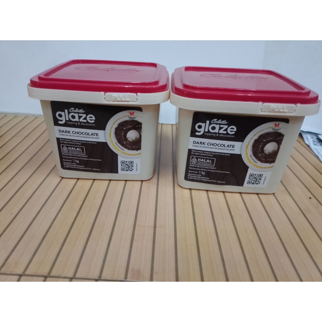 COLATTA GLAZE DARK KEMASAN 1KG / COLATTA GLAZE COKLAT