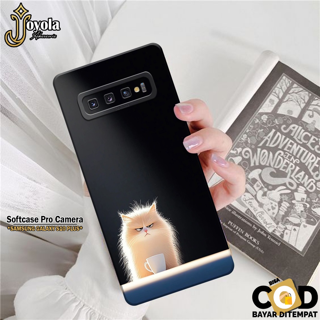 Softcase Samsung Galaxy S10 Plus JOYOLA Case Kucing Case Hp Samsung S10 Plus Silikon Tpu Pro Camera 