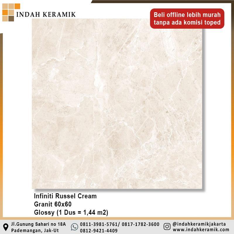HT Granite Granit Tile INFINITI Russel Cream 60x60