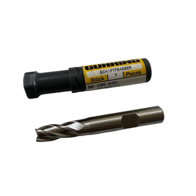 Endmill 9 mm HSS 4Flute Merk GUHRING | Endmill HSS 9.0 mm Made in GERMANY