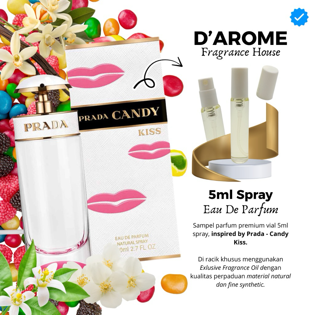PARFUM PREMIUM VIAL MINI SPRAY INSPIRED BY PRADA - CANDY KISS
