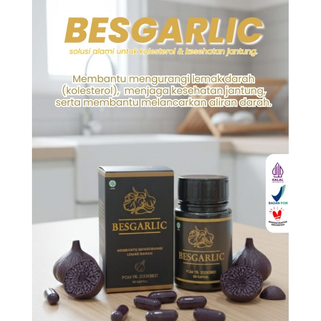 Kapsul Ekstrak Bawang Hitam Premium BesGarlic